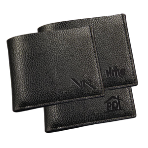 Customised leather wallet set